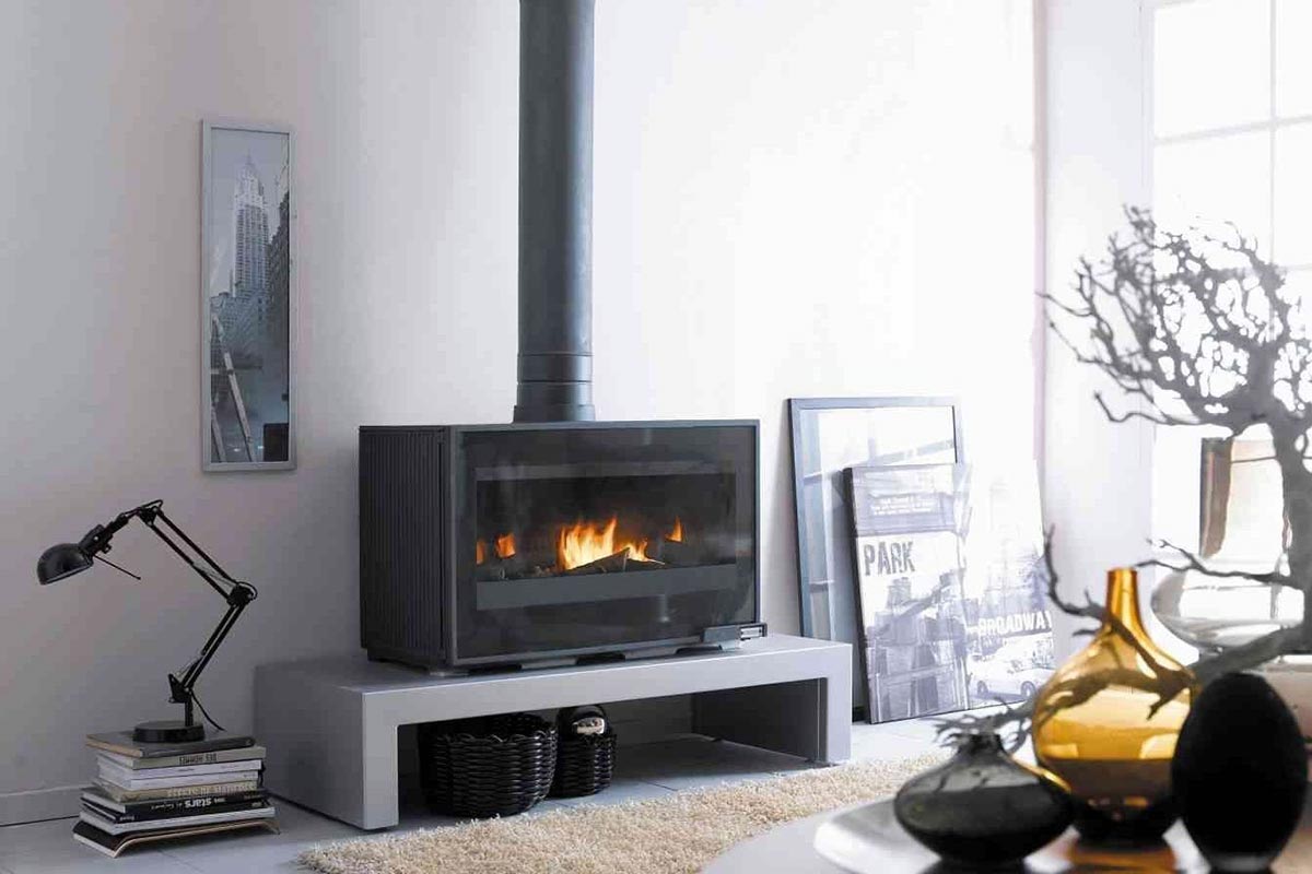 Cheminees Philippe Horama freestanding fireplace