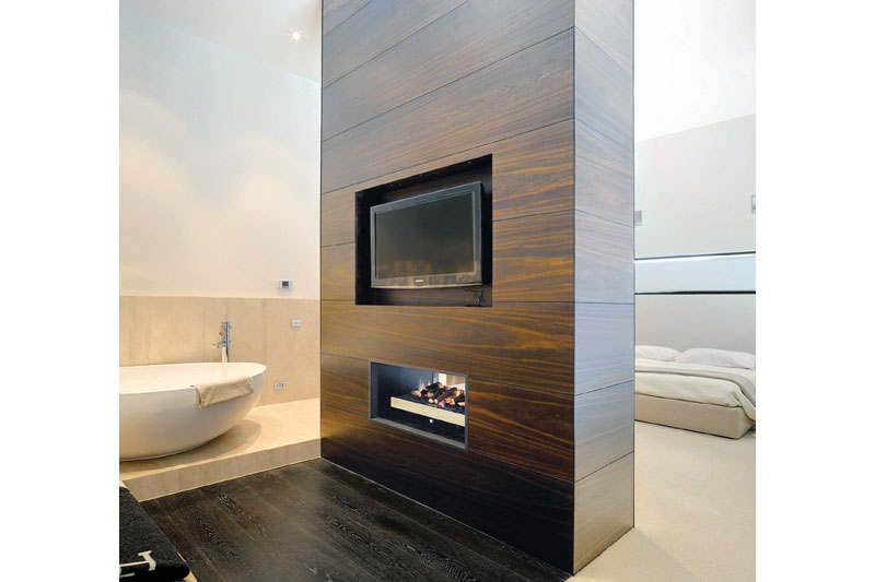 Real Flame Gas Fireplace Double Vision